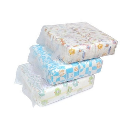 Simple PE Bag Pull Up Baby Diaper Re Packing Acceptable